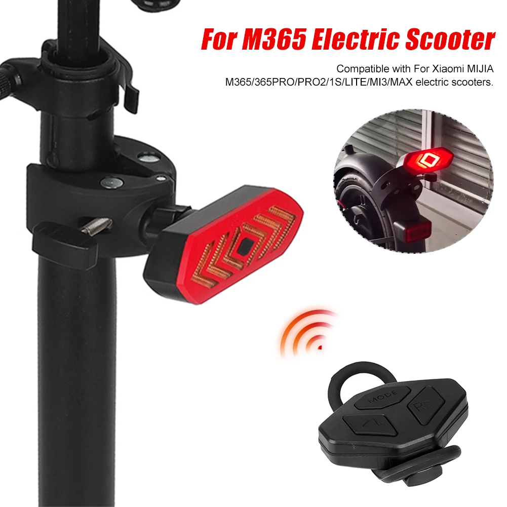 Rear Fender Turn Signal Large Clip Tail Light Remote For M365 Pro2 1S Electric Scooter USB Rechargeable Cycling Accessories
Rear Fender Turn Signal Large Clip Tail Light Remote For M365 Pro2 1S Electric Scooter USB Rechargeable Cycling Accessories