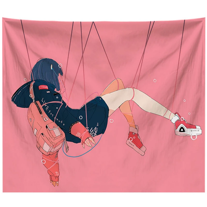 FBH Japan Kawaii Tapestry Home Decoration Fashion Girl Bedroom Aesthetic Wall Hanging Anime College Drom Carefree Scenario
FBH Japan Kawaii Tapestry Home Decoration Fashion Girl Bedroom Aesthetic Wall Hanging Anime College Drom Carefree Scenario