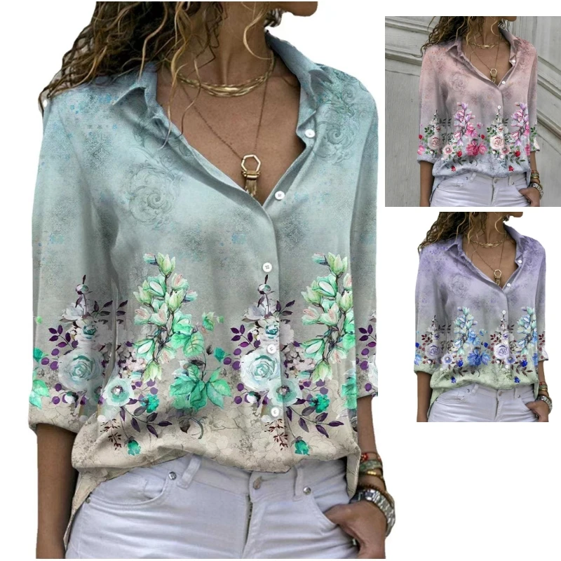 Элегантная женская модель 2023, топы с длинным рукавом и растительным принтом, Женская Офисная рубашка
Элегантная женская модель 2023, топы с длинным рукавом и растительным принтом, Женская Офисная рубашка