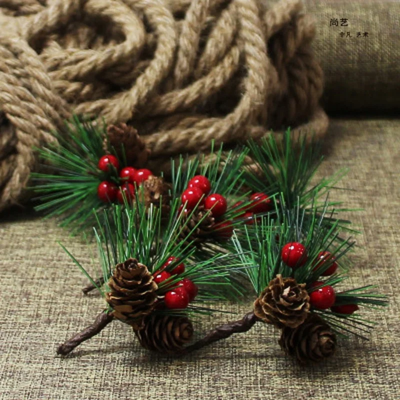 Household 10PCS Artificial Flower Red Christmas Berry Pine ConeHolly Branches Christmas Decoration for Home Floral Decor Crafts 
Household 10PCS Artificial Flower Red Christmas Berry Pine ConeHolly Branches Christmas Decoration for Home Floral Decor Crafts