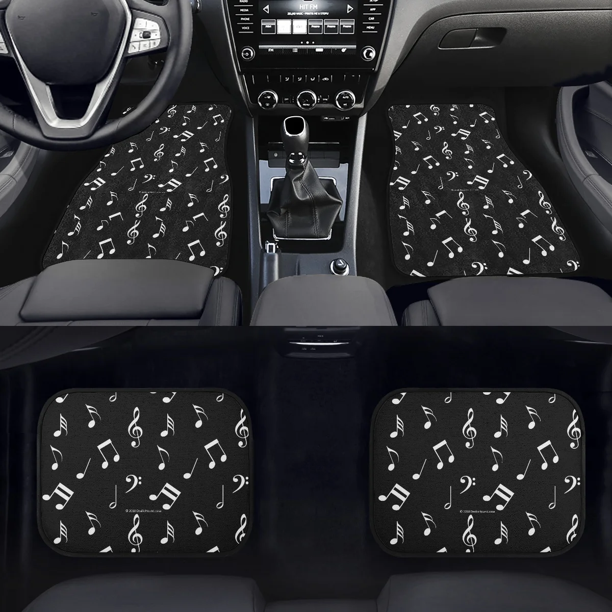 Black and White Music Note Car Floor Mat Non-Slip Durable Four Seasons Car Carpet Easy Clean and Wear-Resistant 4Pcs Floor Mat
Black and White Music Note Car Floor Mat Non-Slip Durable Four Seasons Car Carpet Easy Clean and Wear-Resistant 4Pcs Floor Mat