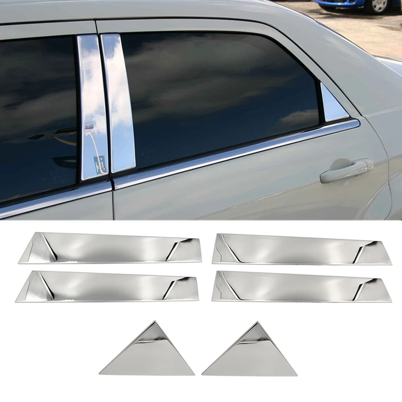 6Pcs Car Door Window Chrome Pillar Post Trim 2005-2010 Chrysler 300 300C Chrome Trim Decoration
6Pcs Car Door Window Chrome Pillar Post Trim 2005-2010 Chrysler 300 300C Chrome Trim Decoration