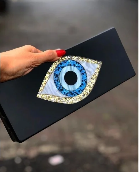 Black Patchwork Gold Glitter Evil Eye Acrylic Pvc Plastic Box Clutches Summer Beach Travel Evening Handbags Women Acrylic Bags
Black Patchwork Gold Glitter Evil Eye Acrylic Pvc Plastic Box Clutches Summer Beach Travel Evening Handbags Women Acrylic Bags