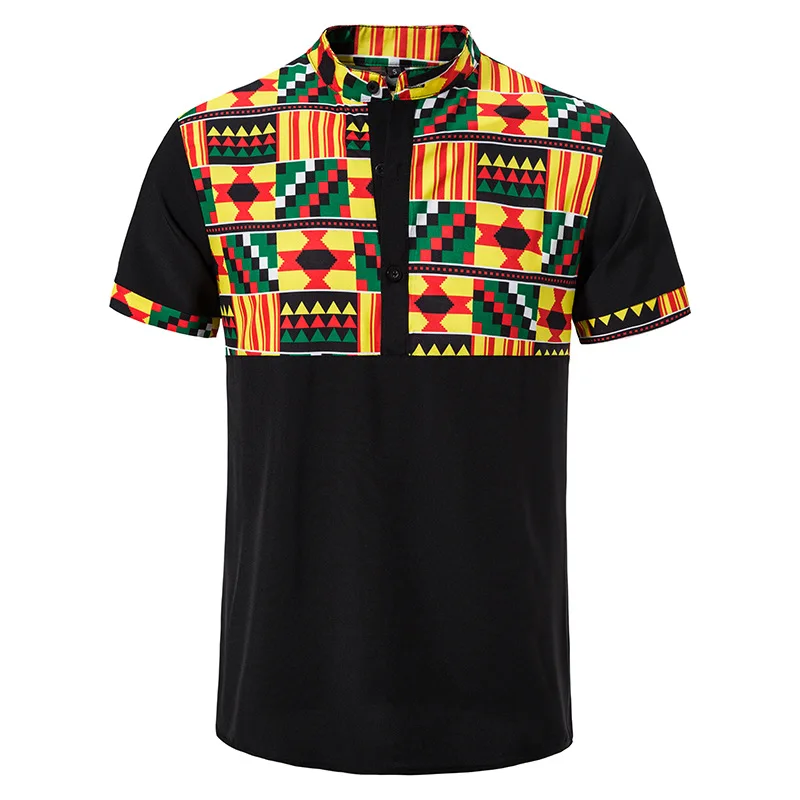 Mens Short Sleeve Dashiki Shirts Hipster African Print Shirt Men African Clothes Casual Hip Hop Streetwear Chemise Homme XXL
Mens Short Sleeve Dashiki Shirts Hipster African Print Shirt Men African Clothes Casual Hip Hop Streetwear Chemise Homme XXL