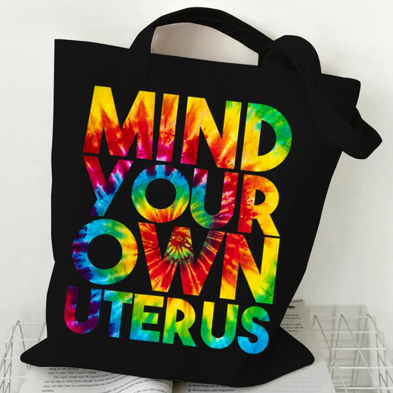 Mind Your Own Uterus No Feminism Print Women Canvas Shoulder Bag Ladies Casual Handbag Tote Bag Reusable Shopping Beach Bag
Mind Your Own Uterus No Feminism Print Women Canvas Shoulder Bag Ladies Casual Handbag Tote Bag Reusable Shopping Beach Bag