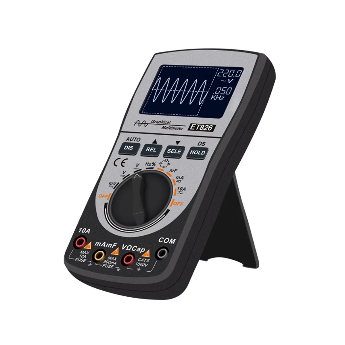 ET826 2 in 1 LED Oscilloscope Multimeter Handheld Color Screen Scope Digital Storage Oscilloscope Digital Multimeter
ET826 2 in 1 LED Oscilloscope Multimeter Handheld Color Screen Scope Digital Storage Oscilloscope Digital Multimeter