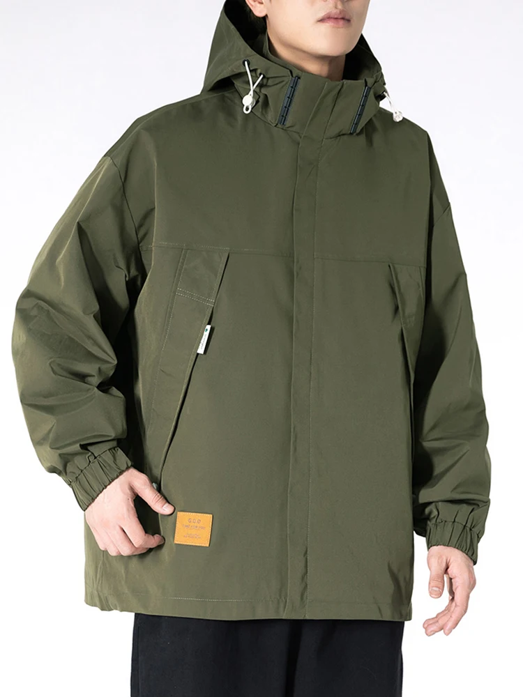 Spring Autumn Zip Pockets Men's Casual Jackets Plus Size 8XL Streetwear Fashion Solid Color Loose Hooded Windbreaker Coats
Spring Autumn Zip Pockets Men's Casual Jackets Plus Size 8XL Streetwear Fashion Solid Color Loose Hooded Windbreaker Coats