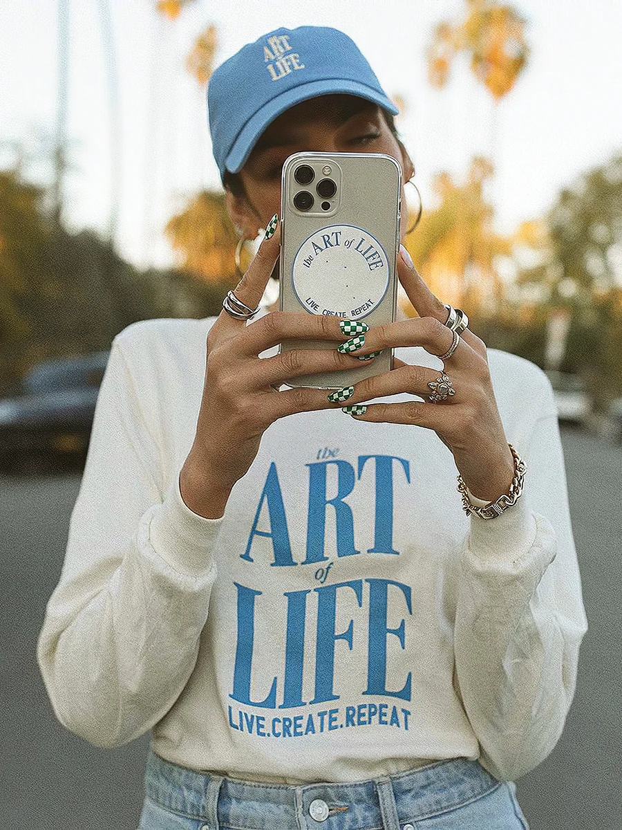 Свитшот в стиле ретро с надписью, Осень-зима 2022, Свободный пуловер с длинным рукавом и круглым вырезом, женская элегантная повседневная шика... 
Свитшот в стиле ретро с надписью, Осень-зима 2022, Свободный пуловер с длинным рукавом и круглым вырезом, женская элегантная повседневная шика...