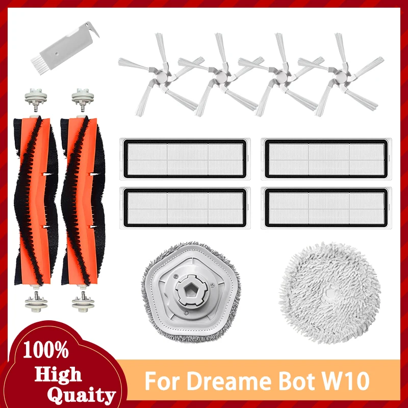 New Main Brush Washable Hepa Filters Mop Cloth Side Brush For Dreame Bot W10 Replace Accessories Durability Materials Parts Tool
New Main Brush Washable Hepa Filters Mop Cloth Side Brush For Dreame Bot W10 Replace Accessories Durability Materials Parts Tool