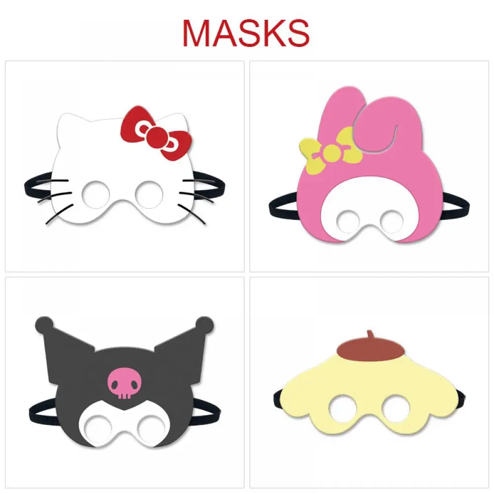 Anime Kuromi Melody Cinnamoroll Anime Peripheral Cosplay Props Pp Cotton Mask Cartoon Toys Christmas Holiday Gifts for Children
Anime Kuromi Melody Cinnamoroll Anime Peripheral Cosplay Props Pp Cotton Mask Cartoon Toys Christmas Holiday Gifts for Children