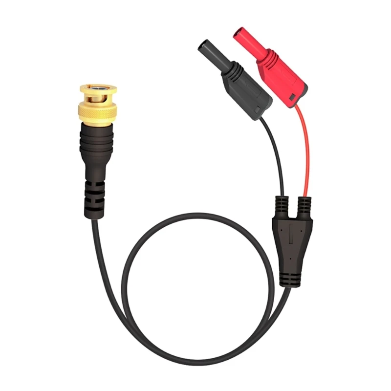 

Stackable Test Lead Cable BNC Plug to Banana Plug Cable for Multimeter Test Leads- Ends Probes Adapters for Office 120cm