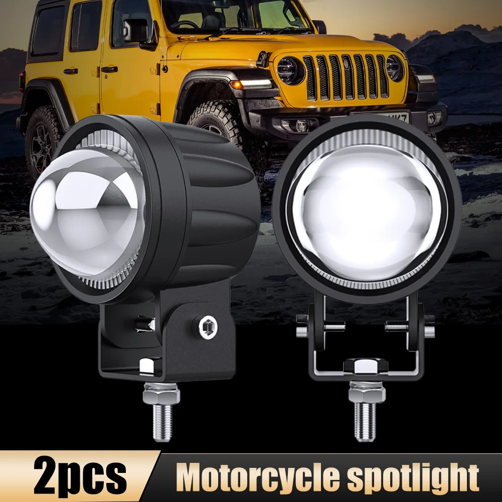 2PCS 9-30V Motorcycle Work Light External Spotlight Auxiliary Lamp Projector Lens 6000K White 3000K Amber Waterproof Headlight
2PCS 9-30V Motorcycle Work Light External Spotlight Auxiliary Lamp Projector Lens 6000K White 3000K Amber Waterproof Headlight