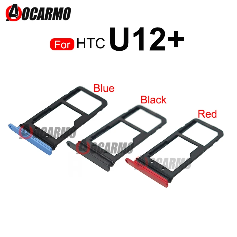

For HTC U12+ SIM Card Tray MicroSD Holder Nano Sim Card Tray Slot Replacement Parts