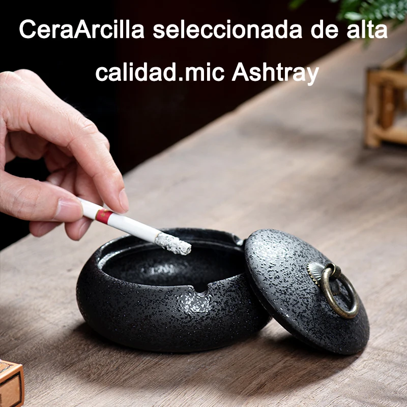 Retro Ceramic Ashtray Anti Fly Ash with Lid Ashtray Cigar Ashtrays Home Decoration Accessories for Living Room Study Room
Retro Ceramic Ashtray Anti Fly Ash with Lid Ashtray Cigar Ashtrays Home Decoration Accessories for Living Room Study Room