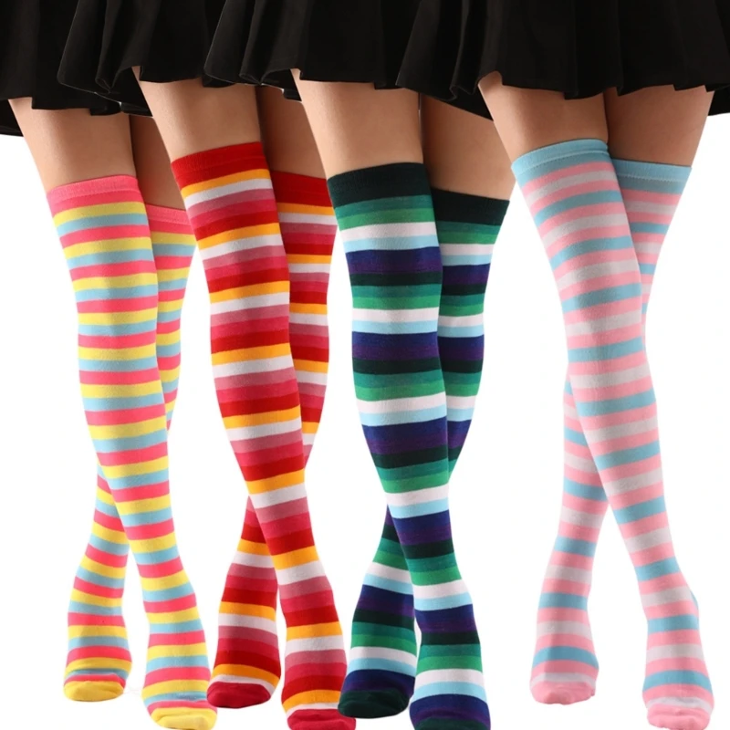 L93F Striped Stockings Thigh High Socks for Women Girls Over the Knee Socks Stockings
L93F Striped Stockings Thigh High Socks for Women Girls Over the Knee Socks Stockings