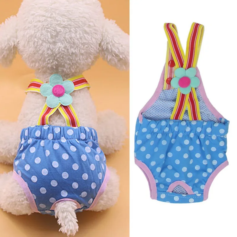 Pet Physiological Pants Washable Female Dog Diaper Sanitary Shorts Panties Dog Clothes Dot Print Underwear Briefs Pet Products
Pet Physiological Pants Washable Female Dog Diaper Sanitary Shorts Panties Dog Clothes Dot Print Underwear Briefs Pet Products