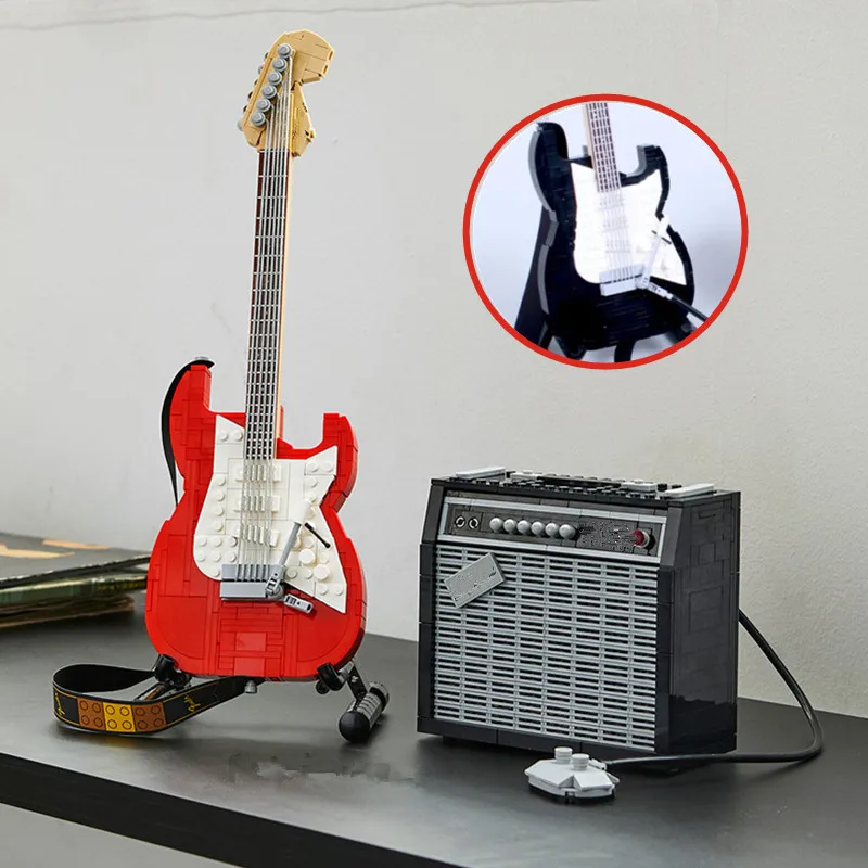 1074PCS FIT 21329 Instrument Bricks Creative Fender Guitar Model Modular Building Blocks DIY Toys Kids Birthday Christmas Gift
1074PCS FIT 21329 Instrument Bricks Creative Fender Guitar Model Modular Building Blocks DIY Toys Kids Birthday Christmas Gift