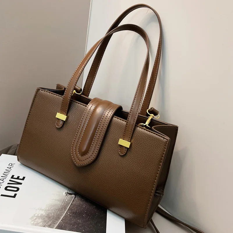 Fashion Design Handbags For Woman Pure Color High Quanlity Pu Leather Shoulder Bags Vintage Simple Capacity Shopper Tote Bag Sac
Fashion Design Handbags For Woman Pure Color High Quanlity Pu Leather Shoulder Bags Vintage Simple Capacity Shopper Tote Bag Sac