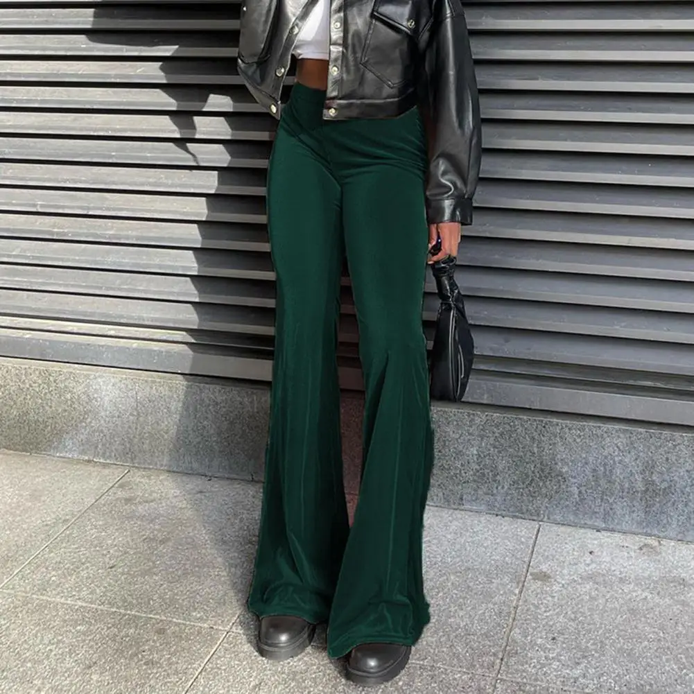 Slim Fit Pants Ladies Pants Flared Hem Women's Pants High Elastic Waist Floor Length Soft Stretchy Fabric Slim Fit for Hop
Slim Fit Pants Ladies Pants Flared Hem Women's Pants High Elastic Waist Floor Length Soft Stretchy Fabric Slim Fit for Hop
