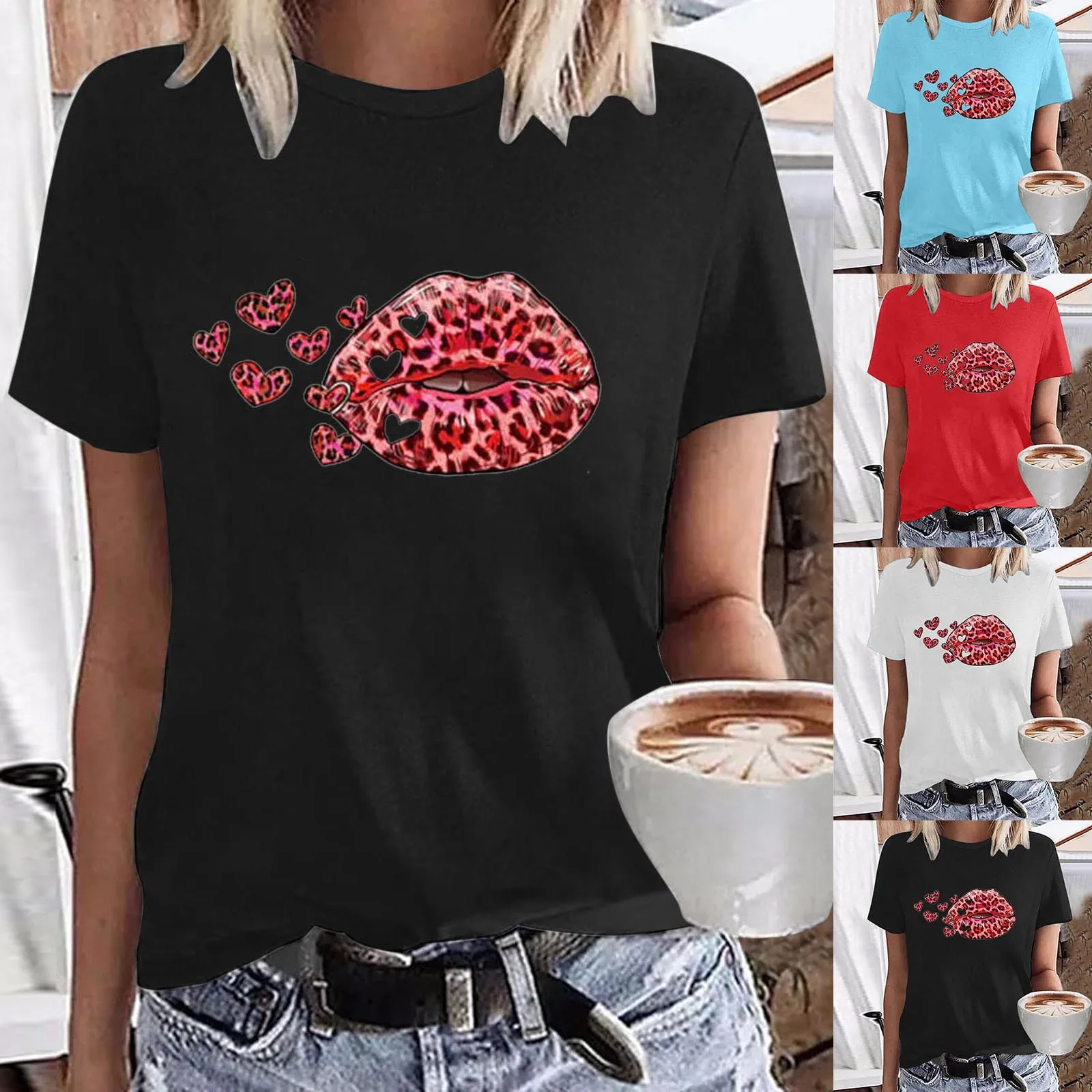 Womens Fashion Valentine's Day Short Sleeve Crew Neck Top Tee Shirt Blouse Womens Long Sleeve Cold Gear
Womens Fashion Valentine's Day Short Sleeve Crew Neck Top Tee Shirt Blouse Womens Long Sleeve Cold Gear