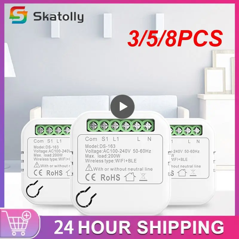3/5/8PCS Smart Wi-fi Modul Diy Wireless Light Switch Relay App Control Tuya Smart Switch 10a Wifi Module
3/5/8PCS Smart Wi-fi Modul Diy Wireless Light Switch Relay App Control Tuya Smart Switch 10a Wifi Module