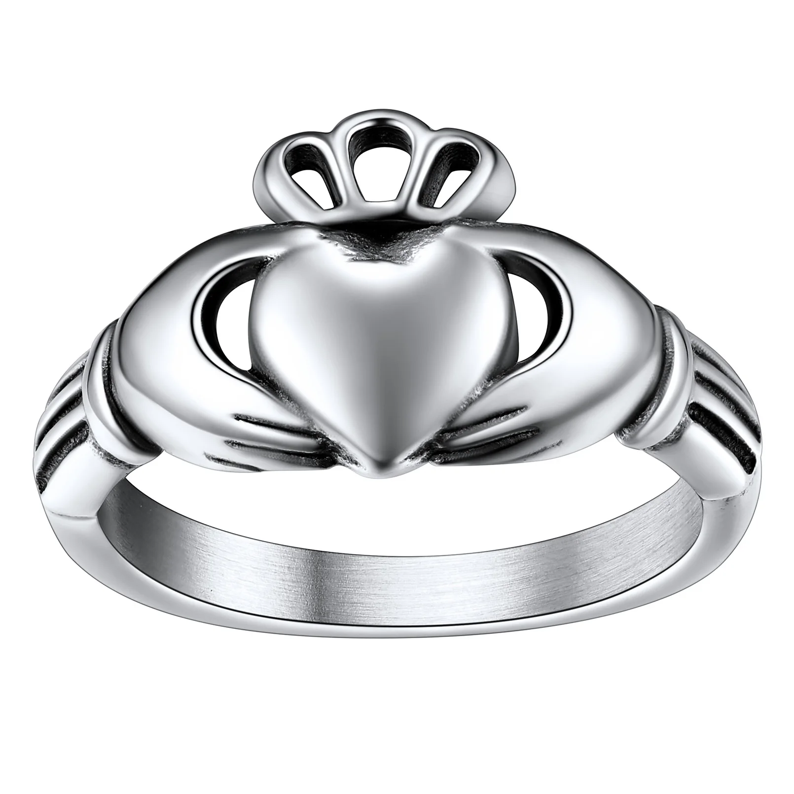 ChainsPro Claddagh Rings for Love, Retro-style, Stainless Steel/18K Gold Plated Women Men Wedding Band Ring CP943
ChainsPro Claddagh Rings for Love, Retro-style, Stainless Steel/18K Gold Plated Women Men Wedding Band Ring CP943