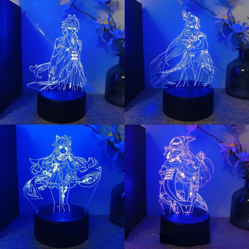 Anime Genshin Impact 3D Night Light LED Acrylic 7/16 Color Touch Plug-in Table Lamp Children's Toy Birthday Christmas Gift fans
Anime Genshin Impact 3D Night Light LED Acrylic 7/16 Color Touch Plug-in Table Lamp Children's Toy Birthday Christmas Gift fans