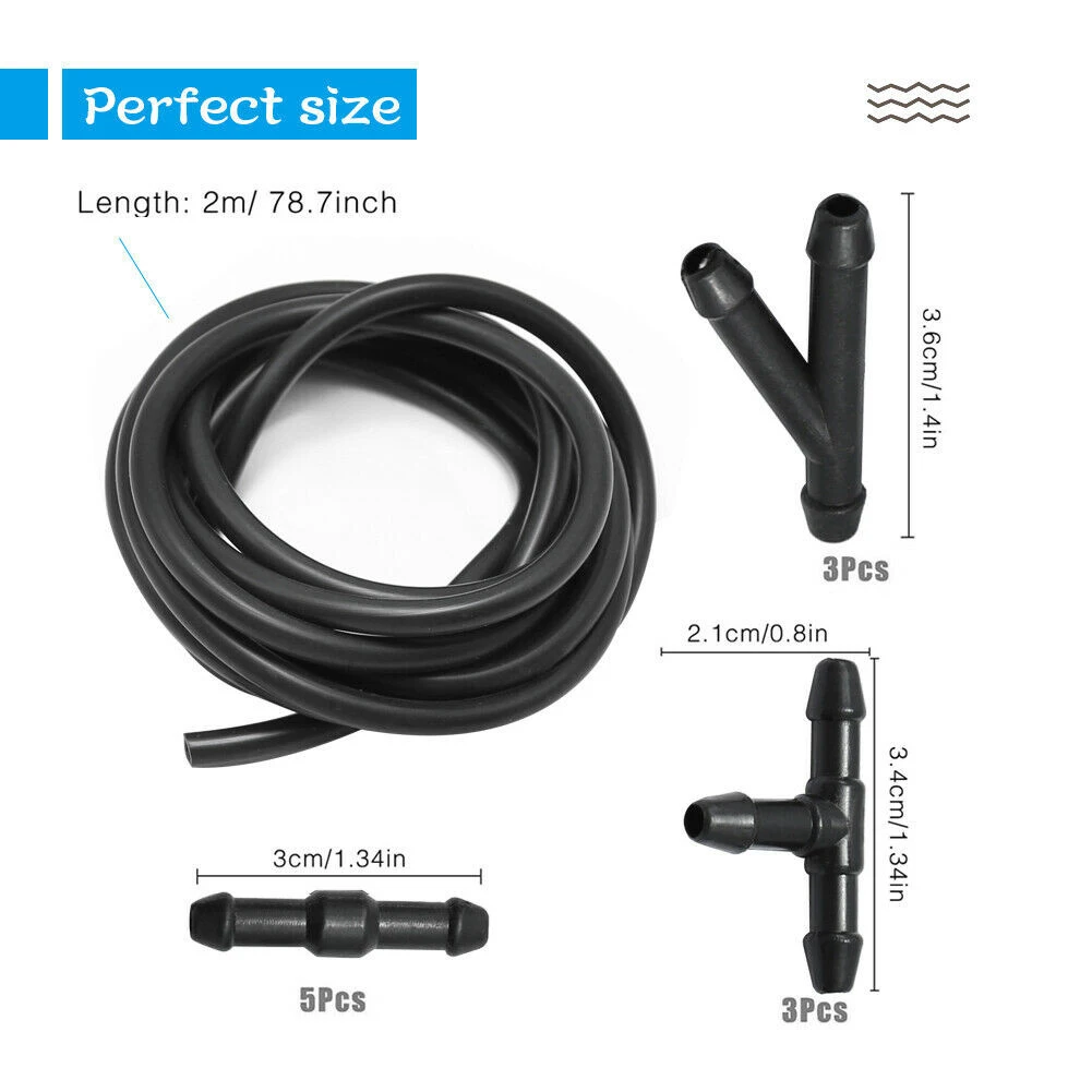 Car Windshield Washer Hose Connector Kit T-Piece Tube Pipe Splitter Connector Windshield Jet Spray Wiper Nozzle
Car Windshield Washer Hose Connector Kit T-Piece Tube Pipe Splitter Connector Windshield Jet Spray Wiper Nozzle