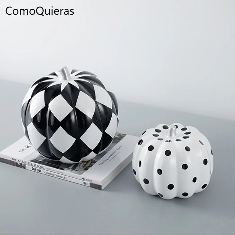 Modern Luxury Plaid Pumpkin Ceramic Ornaments Nordic Creative Home Living Room TV Cabinet Desktop Decoration Black and White
Modern Luxury Plaid Pumpkin Ceramic Ornaments Nordic Creative Home Living Room TV Cabinet Desktop Decoration Black and White