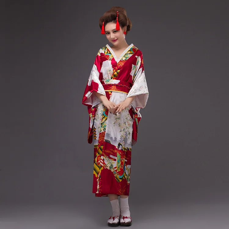 

2022 New Ladies Traditional Kimono Geisha Stage Performance Clothing Japanese Cuisine Costume Photography Wear Asia Robe Cloth