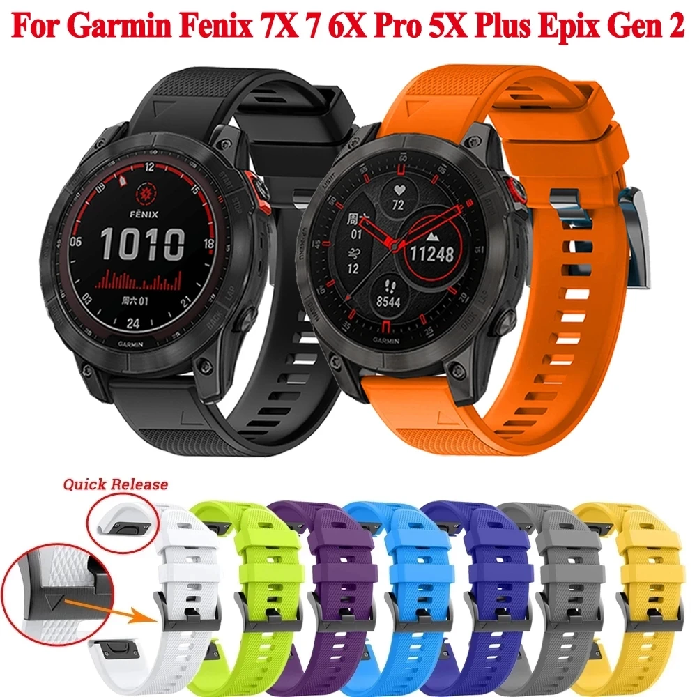 Ремешок силиконовый для смарт-часов Garmin Epix/Fenix 7 7X 5 5X Plus 6 6X Pro Epix Gen 2 
Ремешок силиконовый для смарт-часов Garmin Epix/Fenix 7 7X 5 5X Plus 6 6X Pro Epix Gen 2