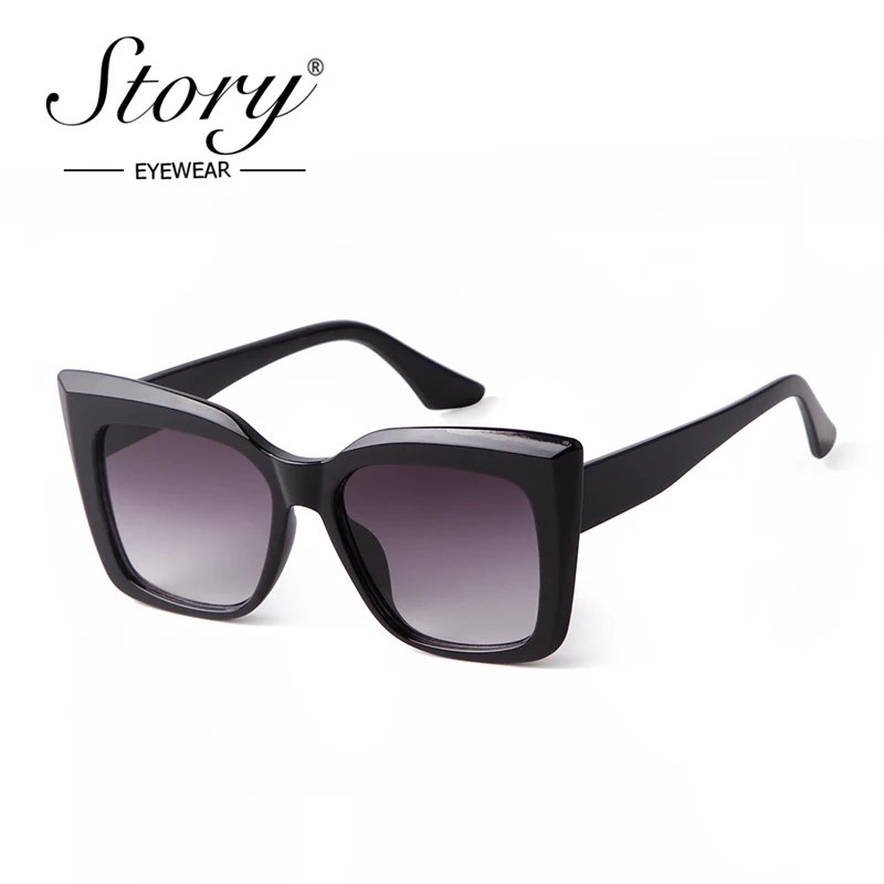 STORY Fashion Gradient Lens Square Women Sunglasses Luxury Brand Design Vintage Tortoiseshell Large Cat Eye Shades Female S3558N
STORY Fashion Gradient Lens Square Women Sunglasses Luxury Brand Design Vintage Tortoiseshell Large Cat Eye Shades Female S3558N