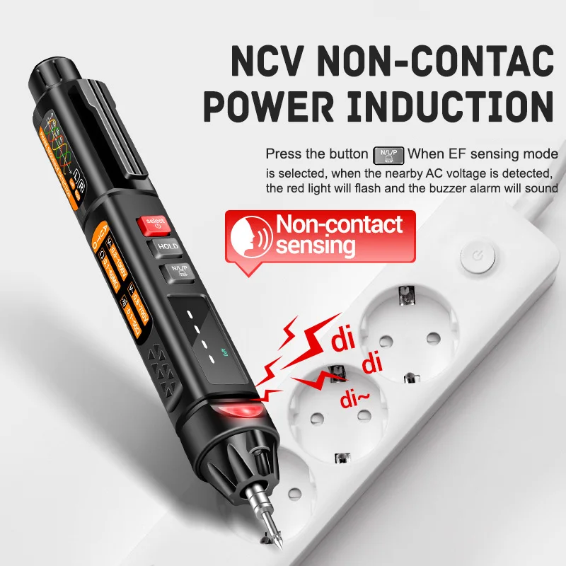 Pen Type Multimeter Intelligent Voice Broadcast Pen Tester Multimetro Digital Meter AC Voltage Line Test Tool Durable 87HA
Pen Type Multimeter Intelligent Voice Broadcast Pen Tester Multimetro Digital Meter AC Voltage Line Test Tool Durable 87HA