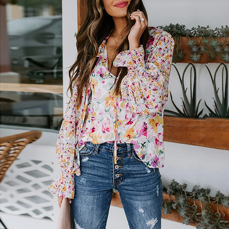 WYWMY Summer Fashion Woman Blouses 2022 Printed Lantern Long Sleeve Casual Loose Women's Shirt Female Elegant Beach Blouse
WYWMY Summer Fashion Woman Blouses 2022 Printed Lantern Long Sleeve Casual Loose Women's Shirt Female Elegant Beach Blouse