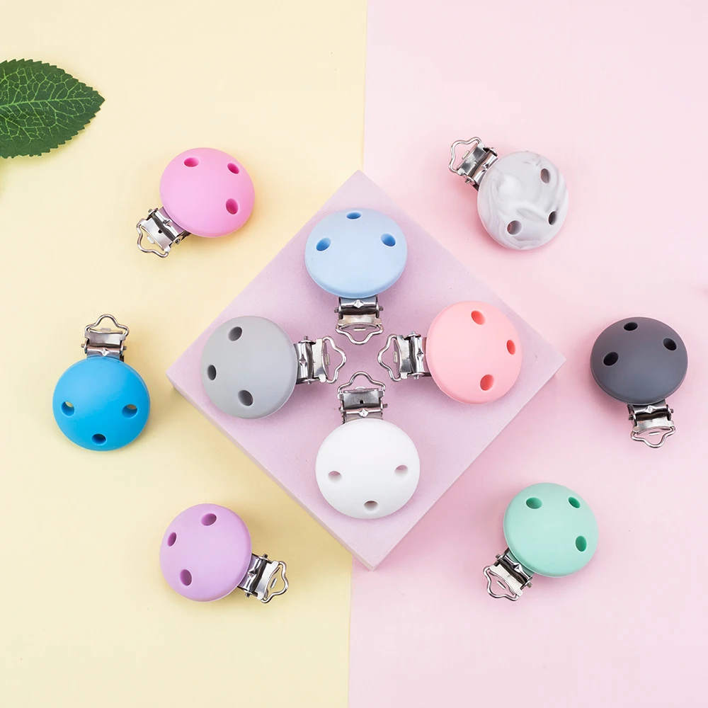 Sunrony 3Pcs Round Silicone Stainless Steel Clip Baby DIY Teething Bead Necklace Chain Necklace Bracket Accessories BPA Free
Sunrony 3Pcs Round Silicone Stainless Steel Clip Baby DIY Teething Bead Necklace Chain Necklace Bracket Accessories BPA Free