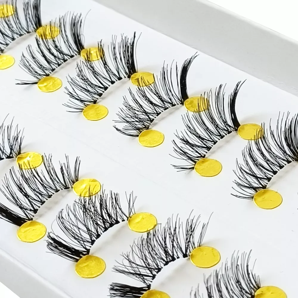10 Pairs Half False Eyelashes Natural Crisscross Messy Thick Soft Fake Eyelashes 100% Handmade Transparent Stems Makeup Lashes
10 Pairs Half False Eyelashes Natural Crisscross Messy Thick Soft Fake Eyelashes 100% Handmade Transparent Stems Makeup Lashes