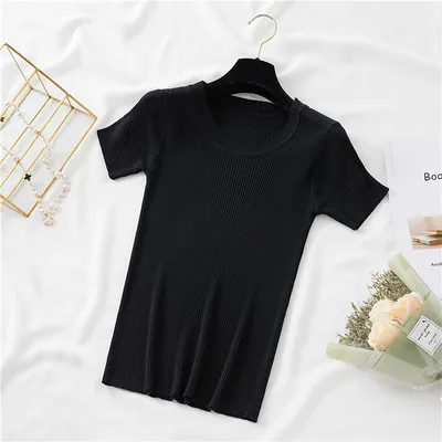 2021 T Shirt Women Casual Short Sleeves T-Shirt O-NeckTshirt Cotton three Spring/Autumn Appliques Regular
2021 T Shirt Women Casual Short Sleeves T-Shirt O-NeckTshirt Cotton three Spring/Autumn Appliques Regular