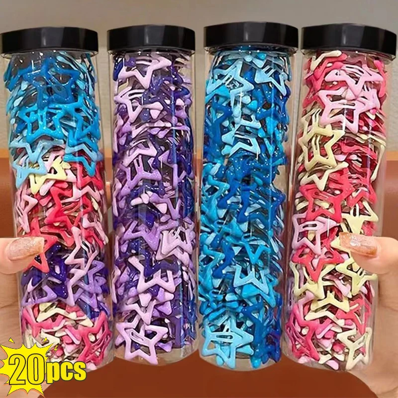 10/20Pcs Y2K Bobby Pin Girl Colorful Stars Barrettes Metal Snap Clips Korean BB Hairpins Crab Stick Headwear Hair Accessories
10/20Pcs Y2K Bobby Pin Girl Colorful Stars Barrettes Metal Snap Clips Korean BB Hairpins Crab Stick Headwear Hair Accessories