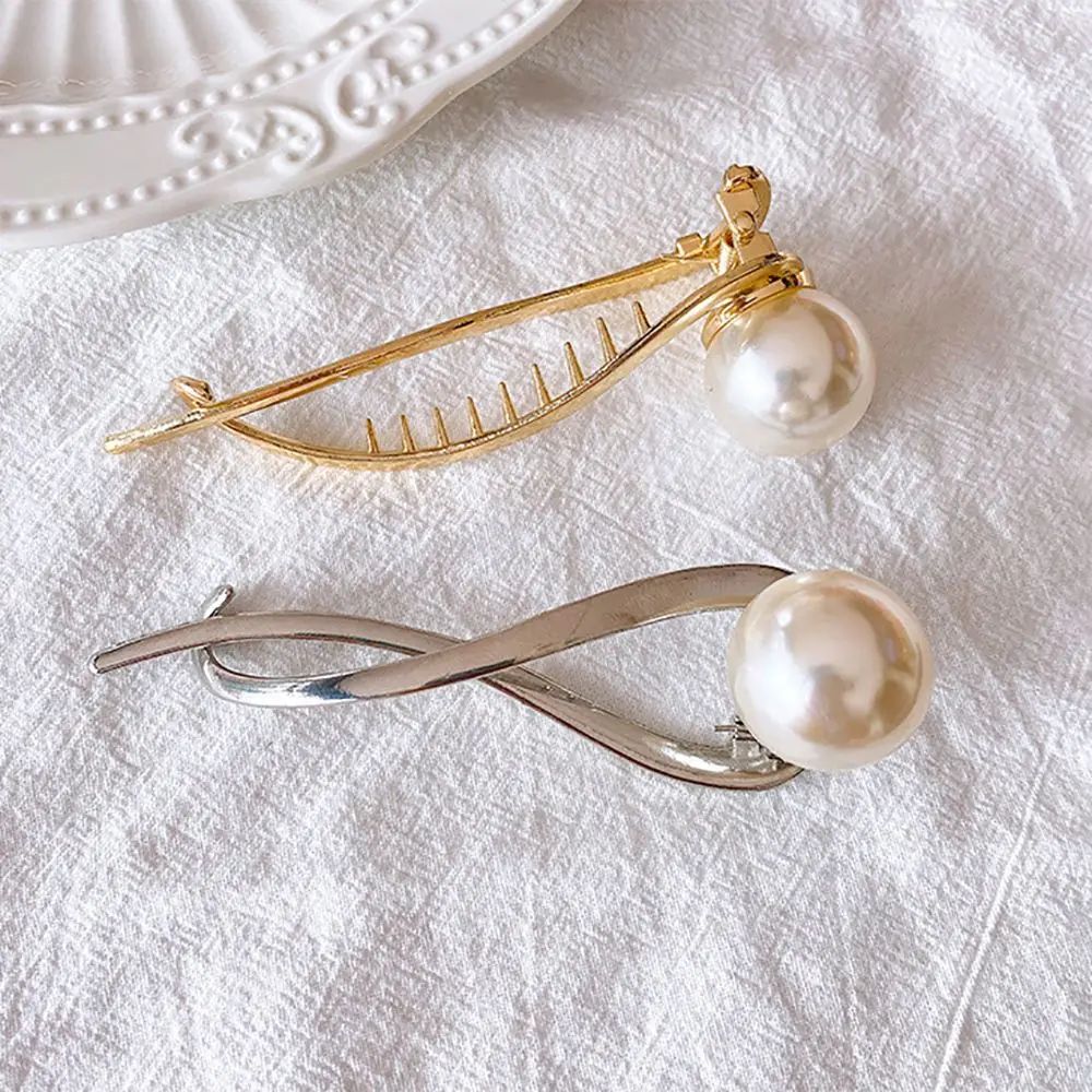 Simple Temperament One Word Clip Pearl Hair Clip Frog Buckle Back Of The Head Grab Clip Feeling Hairpin Headwear Female
Simple Temperament One Word Clip Pearl Hair Clip Frog Buckle Back Of The Head Grab Clip Feeling Hairpin Headwear Female