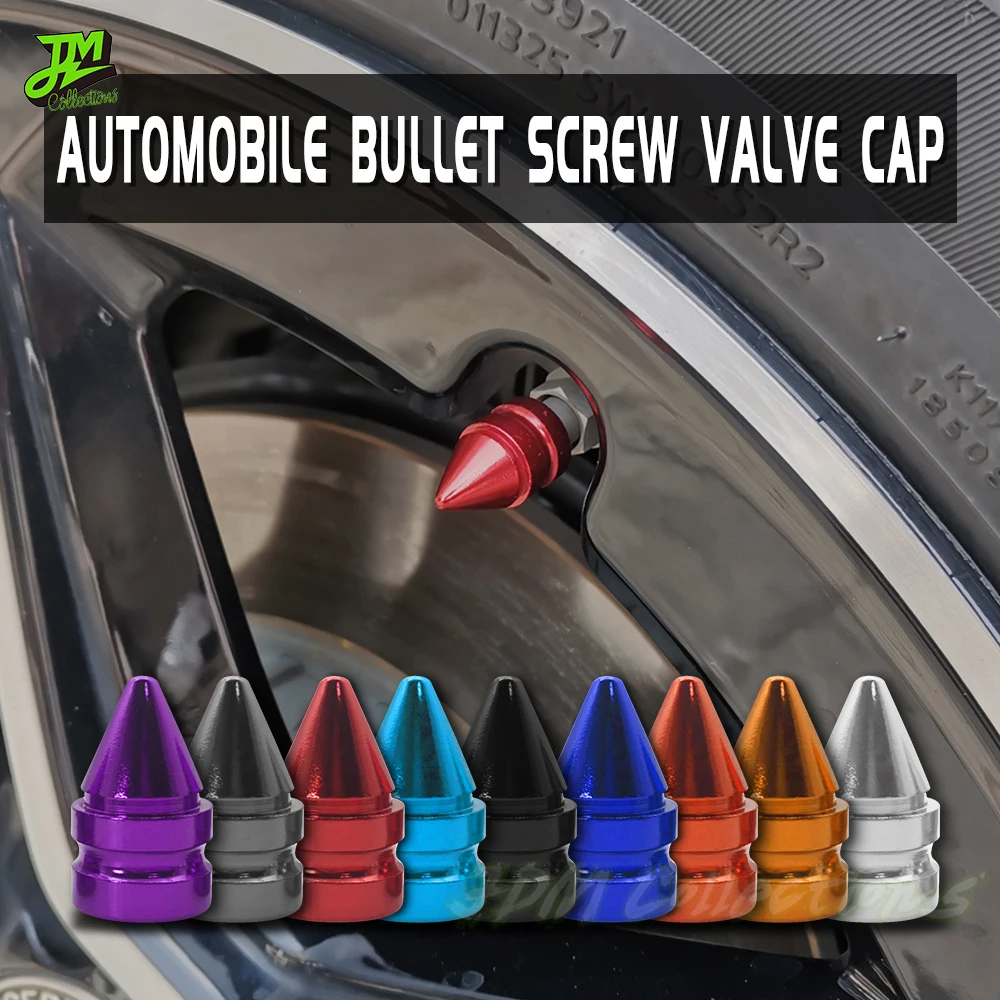4PCS/set Universal Car Tire Valve Caps 24MM Wheel Rim Stem Covers Bullet Shape Aluminum Alloy Car Motorcycle Styling Accessories
4PCS/set Universal Car Tire Valve Caps 24MM Wheel Rim Stem Covers Bullet Shape Aluminum Alloy Car Motorcycle Styling Accessories