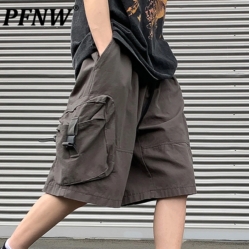 PFNW Spring Summer New Men's Fashion Darkwear Casual Loose Fitting Shorts Trendy Outdoor Solid Color Drawstring Trousers 12Z1164
PFNW Spring Summer New Men's Fashion Darkwear Casual Loose Fitting Shorts Trendy Outdoor Solid Color Drawstring Trousers 12Z1164