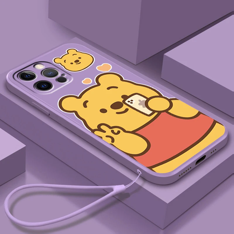 Winnie the Pooh Disney Cute Liquid Rope Cover Phone Case For Apple iPhone 14 13 12 Mini 11 XS Pro Max X XR Plus SE 2020 Funda
Winnie the Pooh Disney Cute Liquid Rope Cover Phone Case For Apple iPhone 14 13 12 Mini 11 XS Pro Max X XR Plus SE 2020 Funda