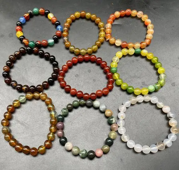 Natural Colorful Jade Bracelet Agate Round Beads Elastic Beaded Bangle Women Lucky Amulet Bracelets Fine Jewelry Accessories
Natural Colorful Jade Bracelet Agate Round Beads Elastic Beaded Bangle Women Lucky Amulet Bracelets Fine Jewelry Accessories