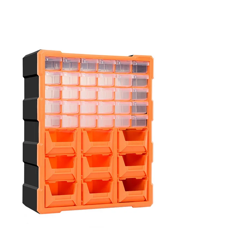 

Wall-mounted Multi-grid Drawer ToolBox Plastic Organizer Box Screw Parts Classification Tool Case Empty Boxes for Garage Storage
