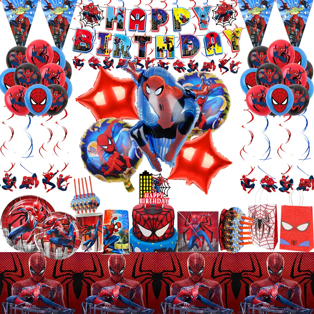 New Spiderman Birthday Party Supplies Decorations Superhero Party Serves 10 Guests Tableware Cup Plates Tablecloth Balloon Decor
New Spiderman Birthday Party Supplies Decorations Superhero Party Serves 10 Guests Tableware Cup Plates Tablecloth Balloon Decor