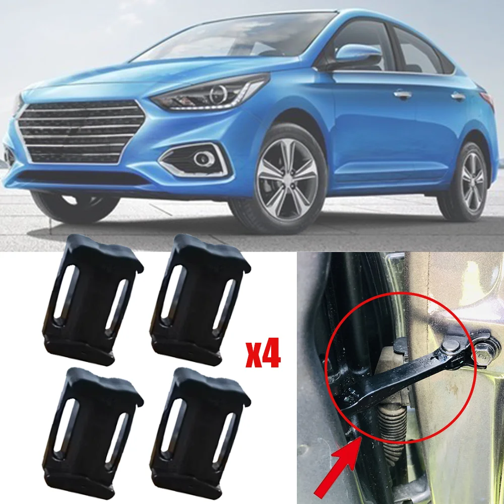 4x для Hyundai i10 i20 Accent Creta Elantra Santa Fe Sonata Verna Tucson, ремонтный комплект ремня для проверки двери, стопор, демпфирующий зажим, новый 
4x для Hyundai i10 i20 Accent Creta Elantra Santa Fe Sonata Verna Tucson, ремонтный комплект ремня для проверки двери, стопор, демпфирующий зажим, новый