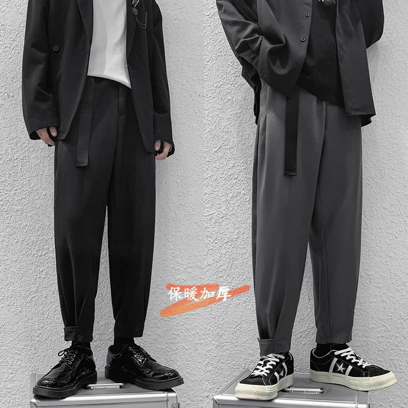 Hybskr 2023 New High Street Men Suit Pants Fashion Design Belt Harem Oversize Trouser Male Casual Elastic Waist Streetwear Pants
Hybskr 2023 New High Street Men Suit Pants Fashion Design Belt Harem Oversize Trouser Male Casual Elastic Waist Streetwear Pants