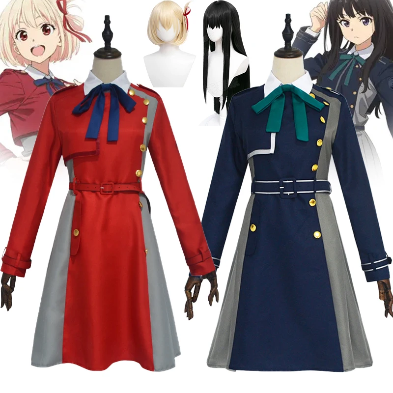 Косплей-костюм Lycoris Recoil nishikier Chisato Inoue Takina из аниме «ликорис», красная Синяя Униформа, парик для платья, женская одежда на Хэллоуин
Косплей-костюм Lycoris Recoil nishikier Chisato Inoue Takina из аниме «ликорис», красная Синяя Униформа, парик для платья, женская одежда на Хэллоуин