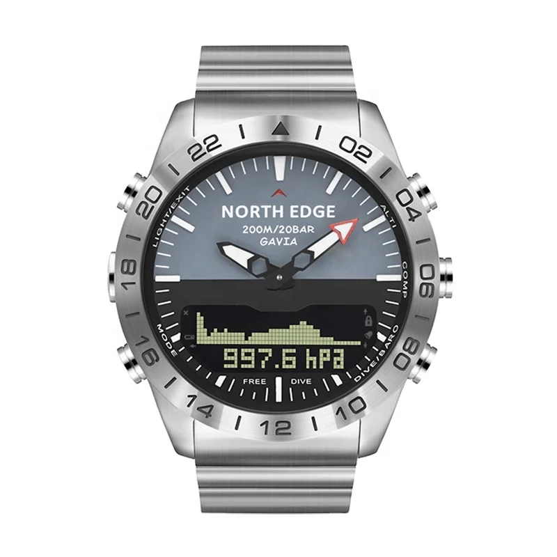 North Edge GAVIA wholesales stainless steel 20BAR water resistant wrist watch smart sports watch
North Edge GAVIA wholesales stainless steel 20BAR water resistant wrist watch smart sports watch