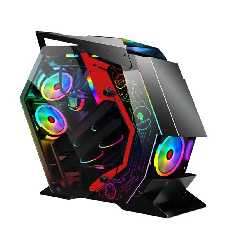 ATX Computer Gaming Case Chassis Special-Shaped Desktop Computer Mainframe Support M-ATX/ ITX Motherboard for PC Gamer Enclosure
ATX Computer Gaming Case Chassis Special-Shaped Desktop Computer Mainframe Support M-ATX/ ITX Motherboard for PC Gamer Enclosure